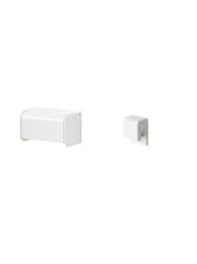 2pcs Punch-Free Wall-Mounted Toothbrush Holders Wall Mounted With Cover, Electric Tooth Brushing Holder For Bathroom,Toothpaste Storage Rack, 2/5/6 Slots Self Adhesive Toothbrush Organizer For Family,Bathroom Organizer Accessories (White)