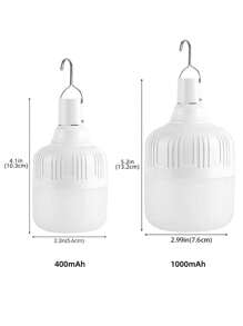 Lámpara de luz LED recargable por USB para camping al aire libre, luz de emergencia multifuncional impermeable para senderismo y deportes, lámpara de carpa de camping con gancho