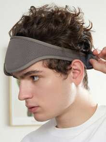 1pc New 3D Eye Mask, Sleep Blackout Uncompressed Eye Socket Adjustable Unisex All Season Home Use