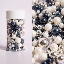 85g Assorted Pearls Cake Decorations Sprinkles Cupcake Toppers For Celebrations, Wedding, Shower, Party, Christmas Baking Supplies - Multicolor - View 15