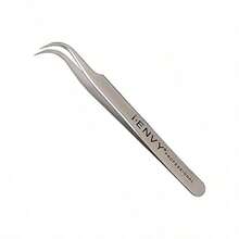 IENVY By Kiss Lash Applicator Tool Precision Professional DIY Fales Eyelashes Extension Tweezers Stainless Steel Curved Design For Individual Cluster Trio Strip Lashes Silver -It Is Important For Beauties - As Pic - View 5