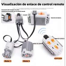 Set De Motor Técnico, Compatible Con Technic,11 Piezas - Multicolor - Ver 3