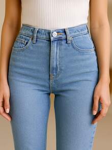 Women Jeans - Azul claro - View 2