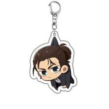 1PC/3pcs 2D Cartoon Bag Hanging Decoration Acrylic Key Chain Eren Yeager Mikasa Ackerman Armin Arlert Ackerman Cute Y2K Cartoon Pendant, Suitable For Shoulder Bags And Backpacks And Keys, The Perfect Gift For Fans, Cosplay Party Decoration Pendants Car Pendants Creative Anime Derivatives, Japanese Comic Pendants, Senior Anime Fans Collections, Otaku Series Gifts , Cheap Holiday Gifts