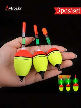  3pcs/Set Avlcoaky Big Belly Float For Fishing Enthusiasts