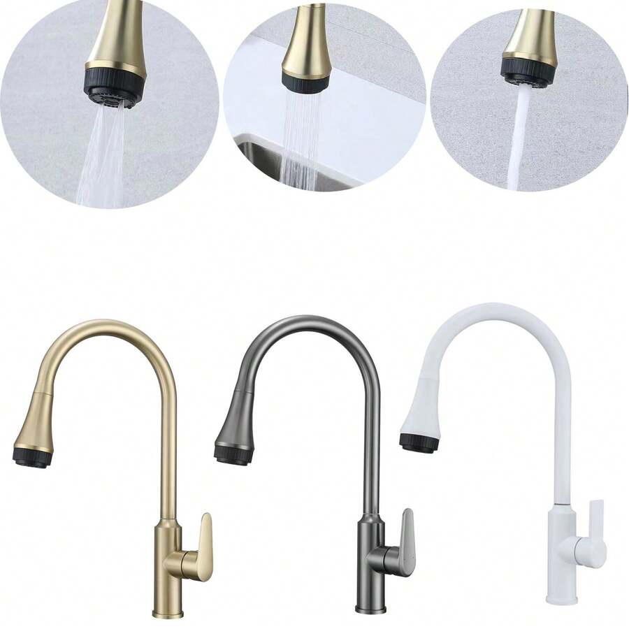 HIDEEP Kitchen Hot And Cold Faucet, Gray Sink Faucet, Suitable For Home Environment - Multicolor - View 1
