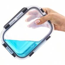 24 Piece Glass Storage Container Set Freezer Safe Food Containers With Leakproof Lid Meal Prep Jars - Black - View 5