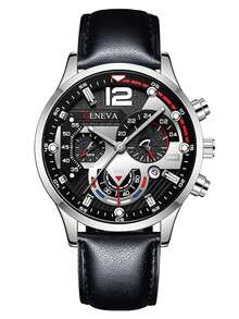 5 件/套男士商务手表套装，简约时尚，适合男士日常通勤，完美礼物 - 5pcs - 查看 3