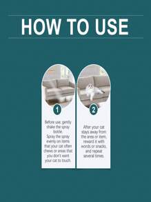 1瓶/2瓶装猫咪驱避喷雾，家具防抓喷雾，猫咪威慑喷雾。适用于室内外家具，防止猫咪抓挠、挖掘和啃咬。- 猫咪驱避喷雾，驱赶猫咪 - 家具防抓喷雾 - 彩色 - 查看 6