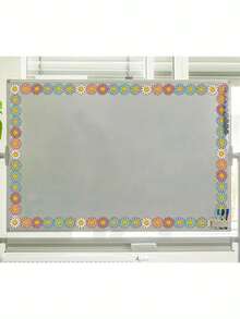 39.3 قدم إطار حدود لوحة نشرة بوهيمية بزهور عباد الشمس، تريم ملون بابتسامة زهور عباد الشمس للعودة إلى المدرسة، لديكور السبورة في الفصل والمكتب