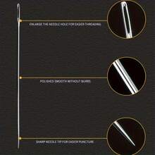 25 件大眼针，手工缝纫，各种尺寸，缝纫针，针，手工缝纫绣花针，大眼缝纫