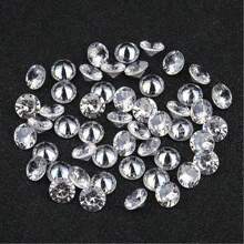 DIY 锆石 AAA 圆形机切 1mm 2mm 3mm 4mm 5mm 白色立方散石 CZ 锆石宝石用于珠宝制作微型莫桑石刻面水钻凸圆形透明尖底水晶钻石宝石用于美甲工艺更换珠宝 - 無色 - 查看 7
