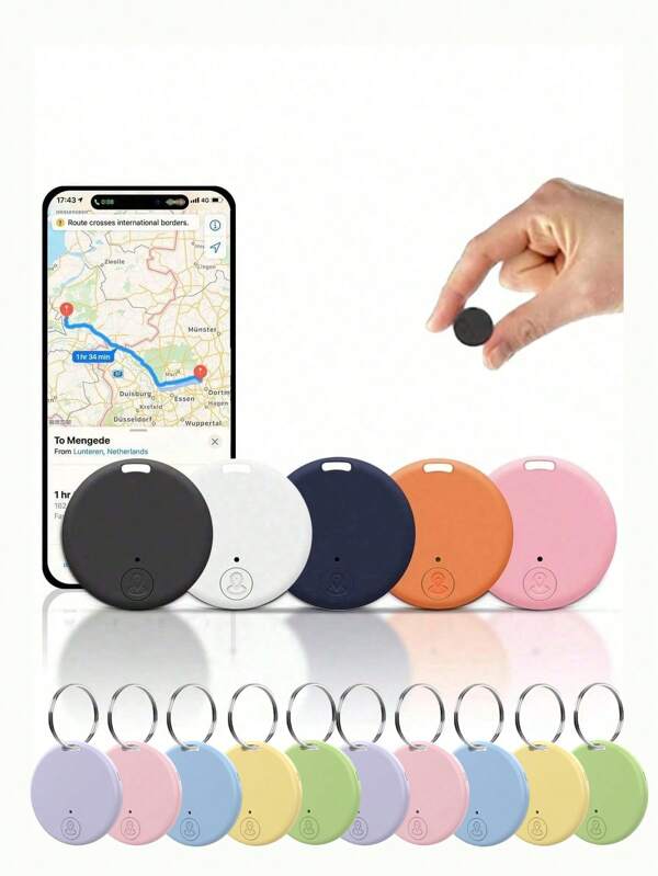 Smart Anti-Lost Key Finder - Wireless Anti-Lost Locator With Alarm For Pets, Cats, Dogs, Keys, Wallets, Luggage - Durable Plastic, Portable Wireless Live Location Tracker, Smart Key Finder Mini Car Tracker, Important Documents, Anti-Lost
