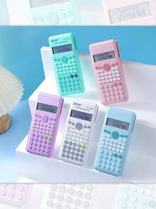 Calculadora científica de color macaron, calculadora compacta y de moda con funciones prácticas, esquema de color macaron, esencial para estudiantes y oficina, ayuda con cálculos matemáticos, adecuada como regalo para estudiantes, maestros, colegas, amigos, para cumpleaños, vacaciones, estilo minimalista, color macaron, regalo para entusiastas de las matemáticas - Una pieza - Ver 1