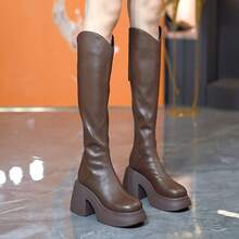 Women Mid-Calf Boots - 黑色升級版長款 - 查看 5