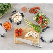 24 Piece Glass Storage Container Set Freezer Safe Food Containers With Leakproof Lid Meal Prep Jars - Black - View 7