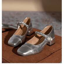 Women Loafers Shoes - 銀色 - 查看 4