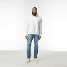 Adult Fleece Hoodie Sweatshirt, Style G18500, Multipack - Trắng (gói 2 cái) - Xem 3