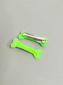 Zestaw 2 uroczych spinek do włosów w kształcie kości dla psa i aligatora, uniwersalne spinki do włosów z bocznymi grzywkami, akcesoria do włosów na imprezy i festiwale, spinki do włosów, klamry do włosów, spinki do włosów, spinki do włosów