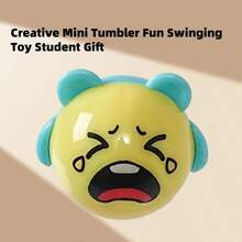 5pcs Creative Mini Roly-Poly Tumbler Toys, Cute Swaying Design, Durable & Shockproof, Desktop Interactive Stress Relief Decor, Classroom Reward Gifts, Portable Party & Office Presents, Rocking Tumbler Toy Gifts - Multicolor - View 4