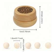 Ancient Portable No Perfume DIY Fragrance Wooden Box Aroma Diffuser Decorations Items Living Room Bedroom Car Home Accessories