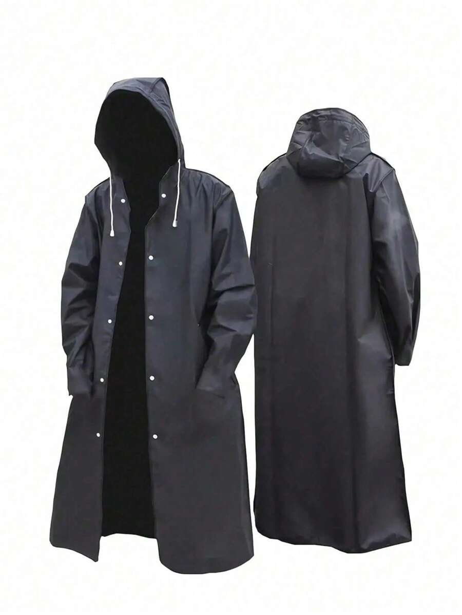 1/2 buc. Pelerină de ploaie cu glugă, impermeabilă, cu mânecă lungă, rezistentă la vânt, uscare rapidă, ideală pentru ciclism și aventuri în aer liber, pliabilă, portabilă, pentru drumeții în aer liber, călătorii, pescuit, alpinism, pentru ciclism și aventuri în aer liber - design pliabil, portabil, îngroșat - accesorii de călătorie în stil casual