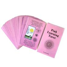 Pink Learning Tarot 10.3*6cm 78 Pcs Tarot Cards With Keywords Based On Rider Waite System - Multicolor - View 7