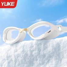 1 pereche ochelari de înot profesionali anti-aburire, impermeabili, lentile acoperite de înaltă definiție, design unisex, echipament de înot