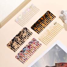 Personalized Acetate Comb Engraving | Wedding Gift | Bachelorette | Bridal Shower | Bridesmaid Proposal | Birthday | Graduation | Halloween Gift - Multicolor - View 4