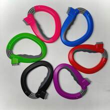 Easy-Carry Plastic Shopping Bag Holder With Comfort Grip Clips - Durable Basic Style Bag Organizer For Effortless Grocery Shopping & Home Essentials, Prevents Bag Cuts