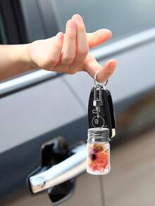 5/3/1 Stück kleine Glasflasche mit Aluminiumkappe, dekorative Wunschflasche, 7ml/0,2oz mit Schlüsselanhänger Handwerksgeschenk Anhänger DIY Glasgefäß Micro Nachrichtenflasche - personalisiertes Accessoire für Reisen, Heimdekoration