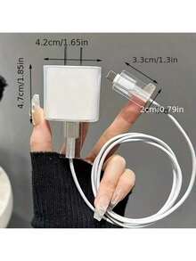 4pcs Pink Bow/Flower/Butterfly Apple 18/20W Data Cable Protector Sleeves, Compatible With IPhone 16/16 Pro Max/15/14/13/11 Charger Adapter & Charging Cable Anti-Bending Soft Case - Pink Bow Tie Bunny - View 8