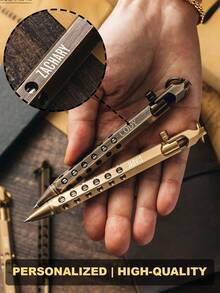 男士个性化刻字钢笔，栓动式钢笔，毕业礼物，定制钢笔，周年纪念礼物，送给爸爸、老师的礼物，个性化栓动式钢笔，伴郎礼物，送给爸爸、男士、老师、毕业、公司、生日、男友、爷爷的礼物，定制刻字，圣诞礼物用品 - 彩色 - 查看 3