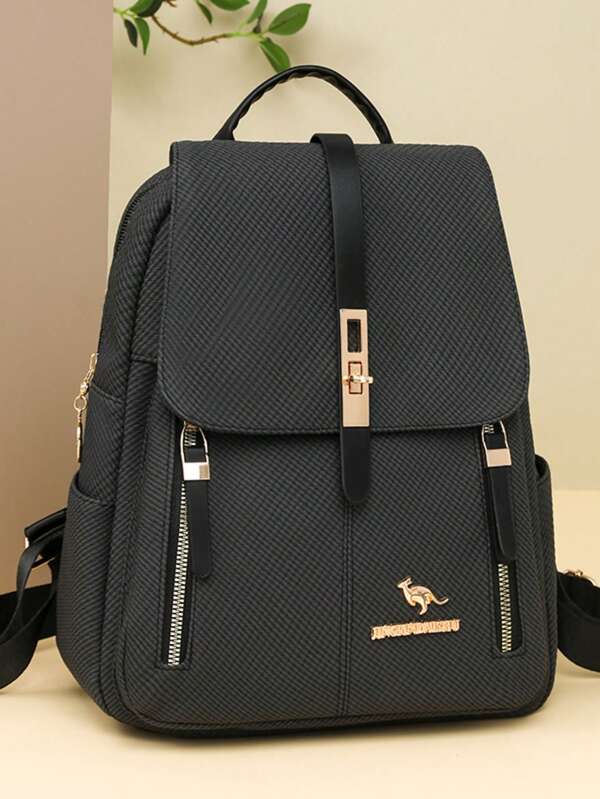 Women's Backpack New Korean Style Minimalist Fashion Ladies Backpack Commuter Versatile Large Capacity Shoulder Bag Casual Bag, School Backpack