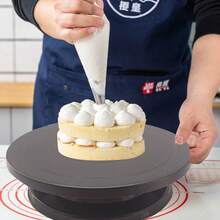 Kit de décoration de gâteau de 28 cm, fournitures de cuisson, plateau tournant de gâteau avec 2 spatules droites et coudées pour le glaçage, 3 lisseurs et grattoirs à glaçage. Accessoires et outils de cuisson pour débutants et professionnels, disponibles en plusieurs couleurs. - Multicolore - Voir 2