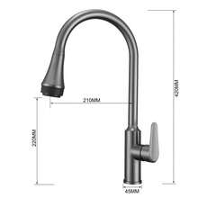 HIDEEP Kitchen Hot And Cold Faucet, Gray Sink Faucet, Suitable For Home Environment - Multicolor - View 4