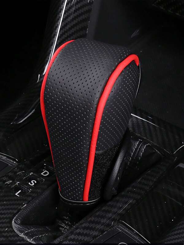 1 pieza Cubierta de palanca de cambios para coche, funda protectora antideslizante de PU, accesorios de interior para automóvil