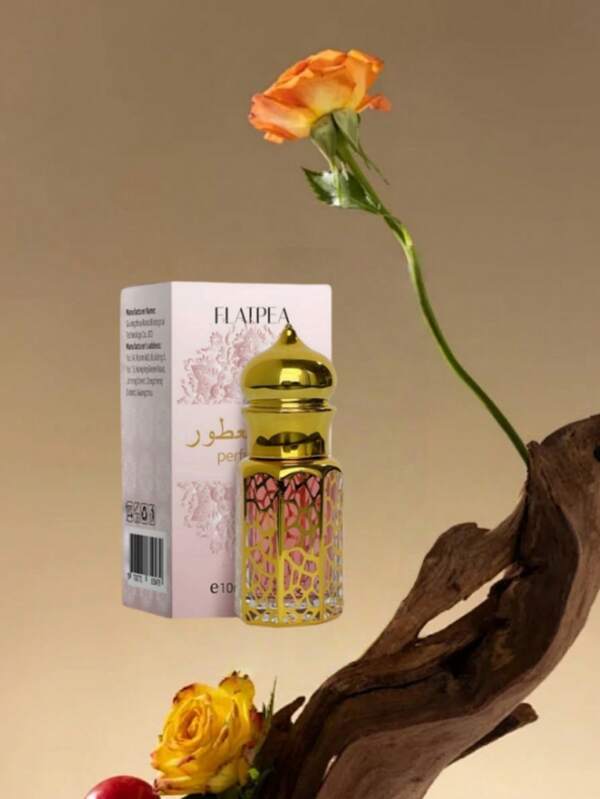 10 ml Arabische etherische olie geurpen, unisex, luxe klassieke stijl, alcoholvrij, bloemig fruitige vanille sandelhoutgeur, draagbaar, hoogwaardig Valentijnsdagcadeau, geschikt voor werk, dagelijks gebruik en dates