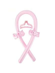 Set de boucles sans chaleur en satin pour femmes, boucles sans chaleur pendant la nuit, tige bouclante sans chaleur, outil de coiffure pour boucles pendant le sommeil pour tous types de cheveux rose, kit de coiffure, kit d'outils pour cheveux, ensemble de coiffure, accessoires pour cheveux, outils de coiffure - Rose bonbon - Voir 4