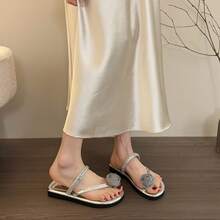 Women Flat Sandals - 銀色 - 查看 2