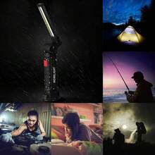 Rechargeable 360 Degree Rotating LED Work Light, Magnetic Handheld LED Work Light, Suitable For Automotive Maintenance