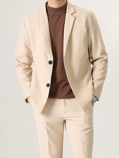 时尚简约修身休闲迷你连衣裙风格双排扣西装外套