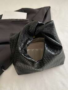 时尚腋下小手提包，2025新款编织新月包，百搭小手提包 - 彩色 - 查看 9