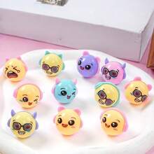 5pcs Creative Mini Roly-Poly Tumbler Toys, Cute Swaying Design, Durable & Shockproof, Desktop Interactive Stress Relief Decor, Classroom Reward Gifts, Portable Party & Office Presents, Rocking Tumbler Toy Gifts - Multicolor - View 5