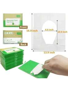 10pcs/Pack Disposable Toilet Seat Covers, Portable Travel & Camping Hotel Supplies, Waterproof Toilet Mats - Multicolor - View 6