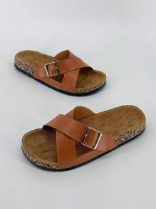 Men's Casual Slip-On Sandals, Black Slippers And White Sandals, Unisex Flip Flops, Women's Slippers And Sandals, Suitable For Beach, Outdoor And Office Wear