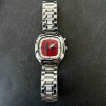 1pc Authentic Niche Y2K Retro Vintage Dynamic Digital Quartz Watch For Men