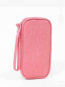 1 حقيبة تخزين صلبة أحادية اللون من EVA للسماعات والكابلات البيانات والشاحن وبنك الطاقة، صندوق مستطيل، ضروريات السفر للرجال والنساء، حقيبة منظم لإكسسوارات إلكترونية لتنظيم كابل USB والسماعات والأقلام وبنك الطاقة وعناصر طقم السفر الوظيفي الأخرى، صندوق شاحن. هدية للمرأة، هدية للرجل.