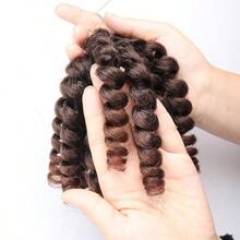 MJamaican Bounce Crochet Hair Wand Curl Crochet Hair For Women Soft And Bouncy Jamaican  Hair NaturalLooking Curly Hair Extensions T30 6 Inch (Pack Of 6 )8001 - t30 - 查看 4