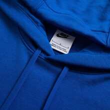 Nike 男裝連帽衛衣 M NK TM CLUB HOODIE PO ZTS 休閒服上衣運動服日常套頭衫 HF1177 - 藍色 - 查看 4